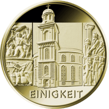 1/2 Unze Gold 100 Euro 2020 Einigkeit (Buchstabe: D | Auflage: 175.000)