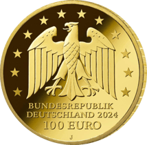 1/2 Unze Gold 100 Euro Der zerbrochene Krug - Kleist 2024 (Buchstabe: J | Auflage: 18.000)