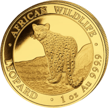 1 Unze Gold African Wildlife Somalia Leopard 2018 (Auflage: 1.000)