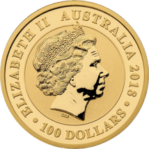 1 Unze Gold Perth Mint Schwan 2018 (Auflage: 5.000 Stück)