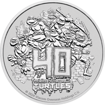 1 Unze Silber Teenage Mutant Ninja Turtles 40 Jahre 2024 (Auflage: 24.000)