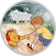1 Unze Silber Disney Winnie Puuh und Christopher Robin 2021  (Auflage: 3.000 | Polierte Platte)