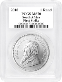 1 Unze Silber Krügerrand 2018 (MS-70 PCGS (FS))