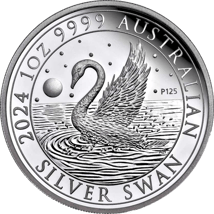 1 Unze Silber Perth Mint Schwan 2024 (Auflage: 2.500 | Polierte Platte)