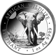 1 Unze Silber Somalia Elefant 2025