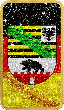 1 Unze Silberbarren Sachsen-Anhalt (Auflage: 100 | teilvergoldet)