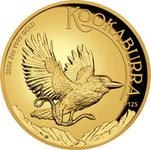 2 Unze Gold Kookaburra 2024 High Relief PP (Auflage: 125 | Polierte Platte)