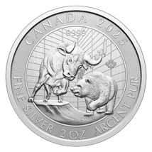 2 Unzen Silbermünze Canada Bull and Bear 2025