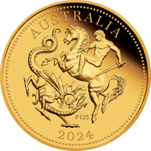 Gold Australian Double Sovereign 2024 PP 125. Jubiläum (Auflage: 250 | Polierte Platte)