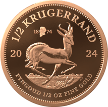 Gold Krügerrand 5 Münzen Fractional Set Burgers Pond Privy Mark 2024 PP (Auflage: 25 | Polierte Platte)