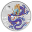 1/2 Unze Silber Lunar III Drache 2024 Lila (Auflage: 200.000)