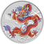 1 Unze Silber Lunar III Red Dragon 2024 (Auflage: 200.000)